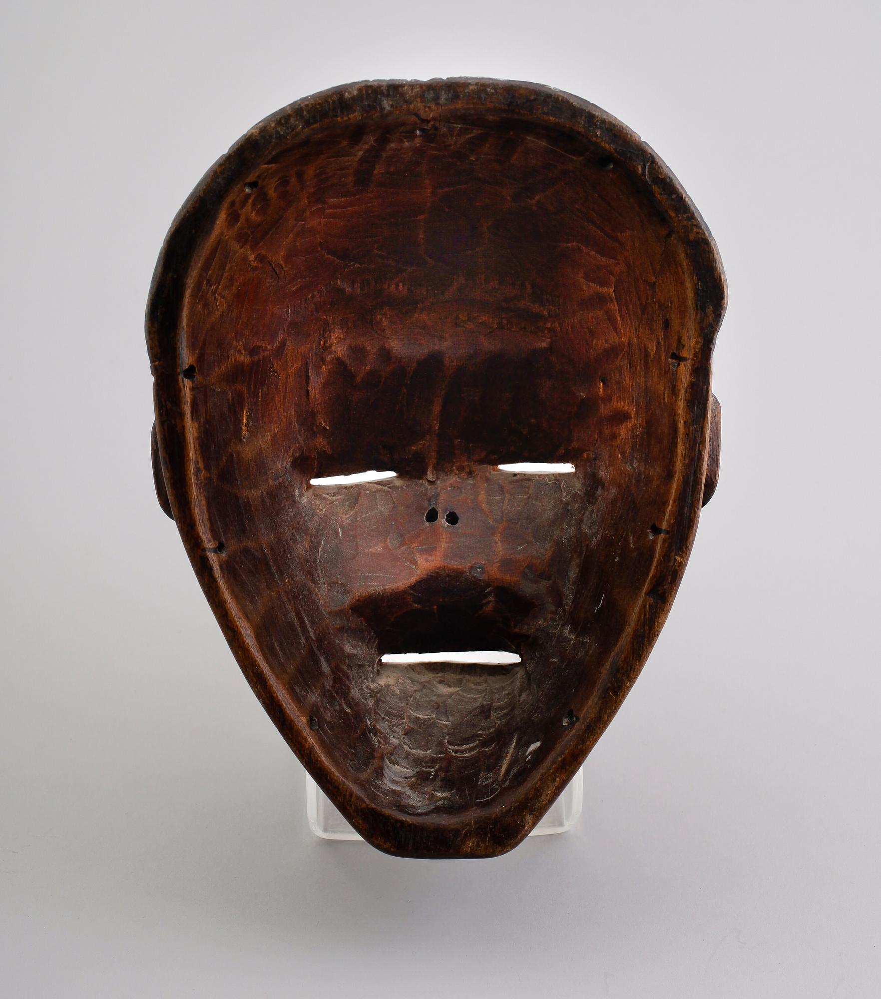 MASK, snidat trä, Joruba, Nigeria, Afrika.