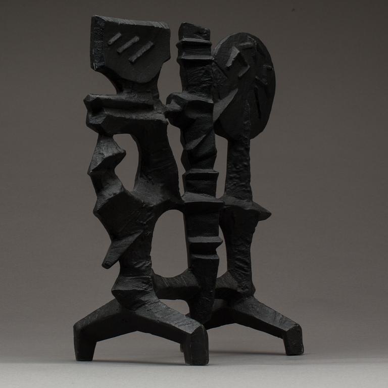 SKULPTUR, gjutjärn, Olle Hermansson, Husqvarna 1960/70-tal.