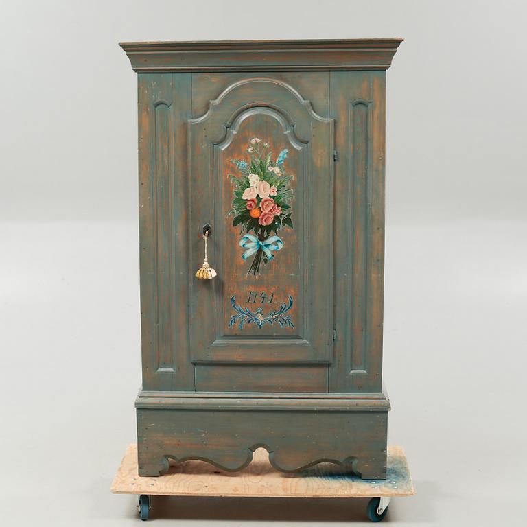 A cabinet from Jämtland, probably, dated 1741.