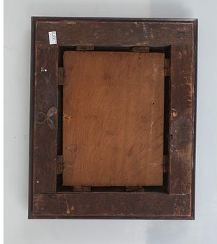 FLAMLÄNDSK SKOLA, ett par, olja på pannå, den ena med monogram TCE, 1600-tal.