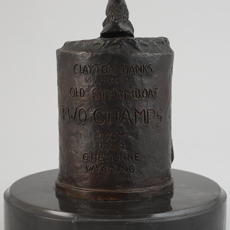 Harry Jackson, after. Sculpture. Signed. Foundry mark. Height 53 cm (including base).