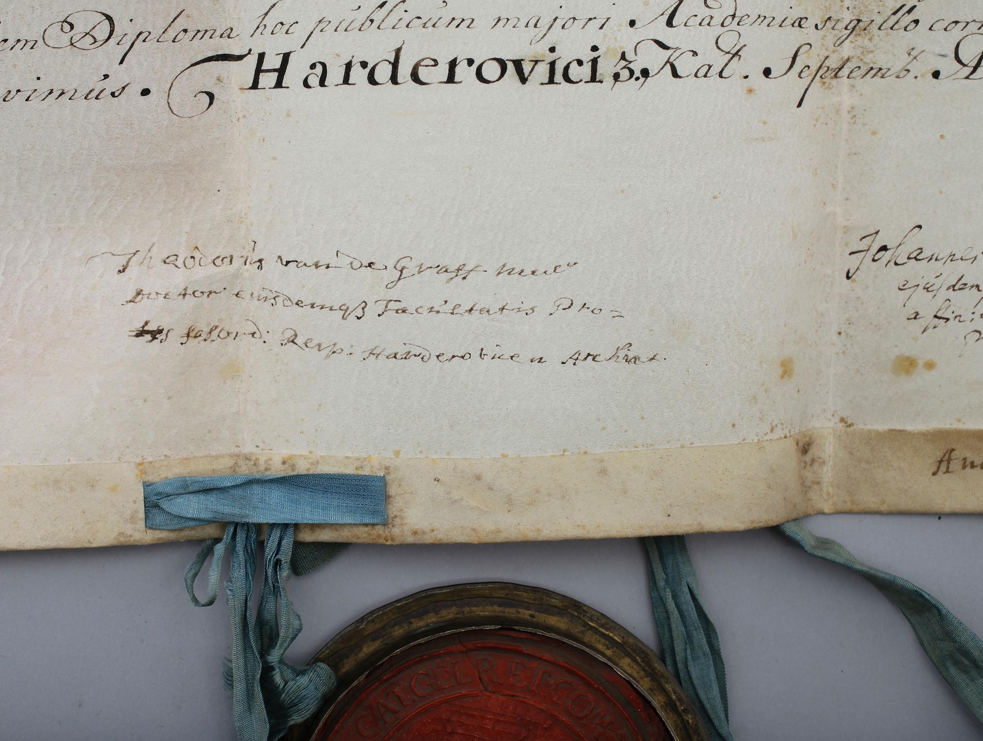 PERGAMENT, 2 st, 1700-tal.