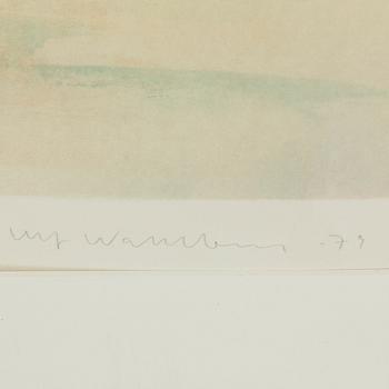 ULF WAHLBERG, färglitografi, 1979, signerad 191/250.