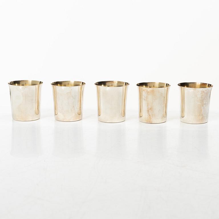 Tore Eldh, Five silver cups, Cesons Guldvaru, Gothenburg 1973.