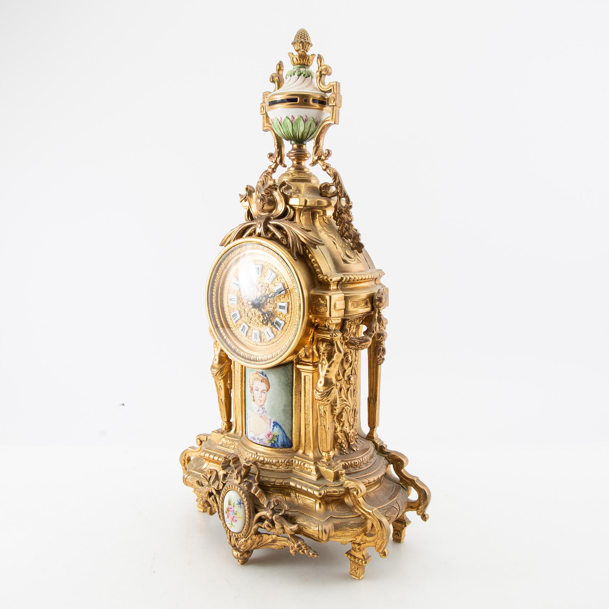 Table clock Louis XVI style first half of the 20th century.