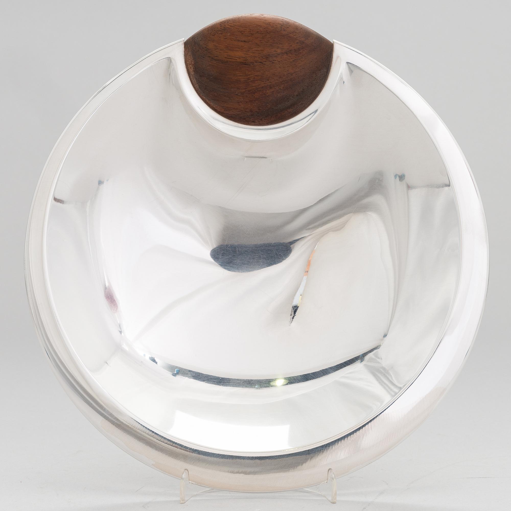 TAPIO WIRKKALA, FAT, "TW3", silver och teak, Kultakeskus, Tavastehus 1978.