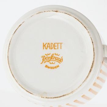 Hertha Bengtson, six 'Kadett' coffee cups with saucers, Rörstrand.