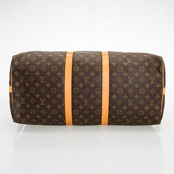 Louis Vuitton, A Monogram canvas 'Keepall 55 bandoulière' Bag.