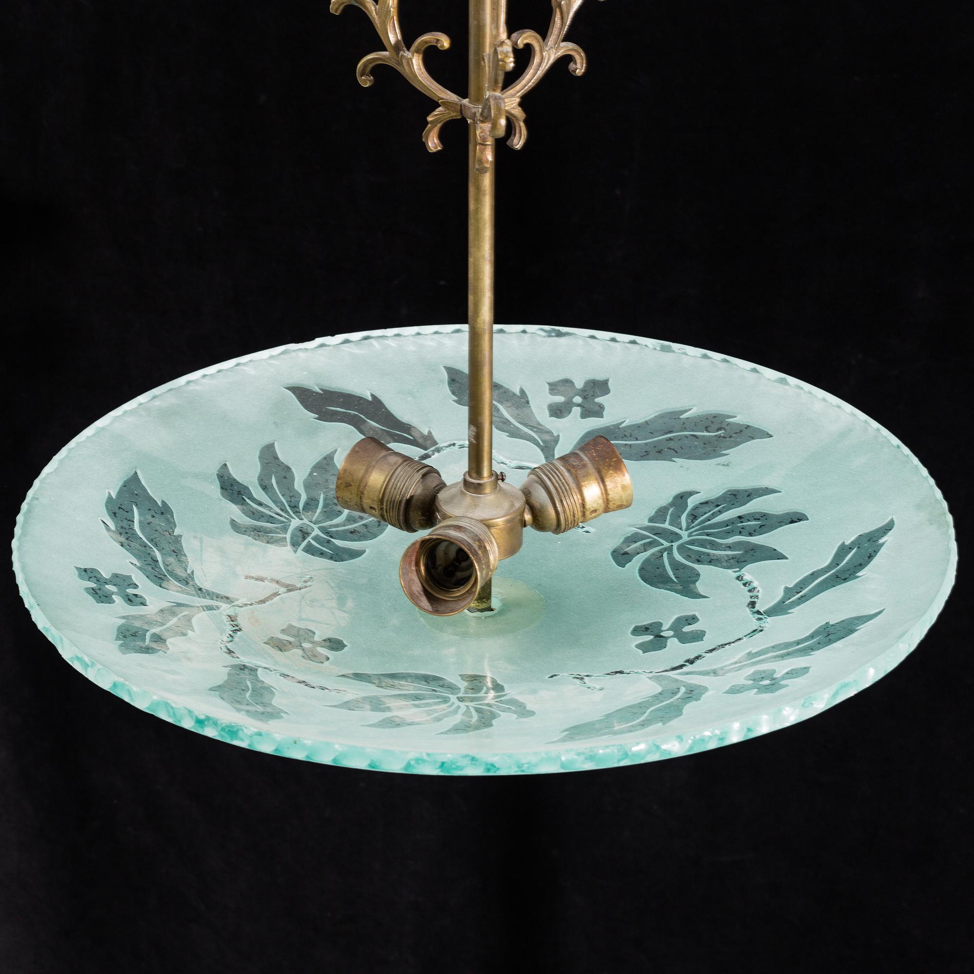 A 1940's ceiling lamp.