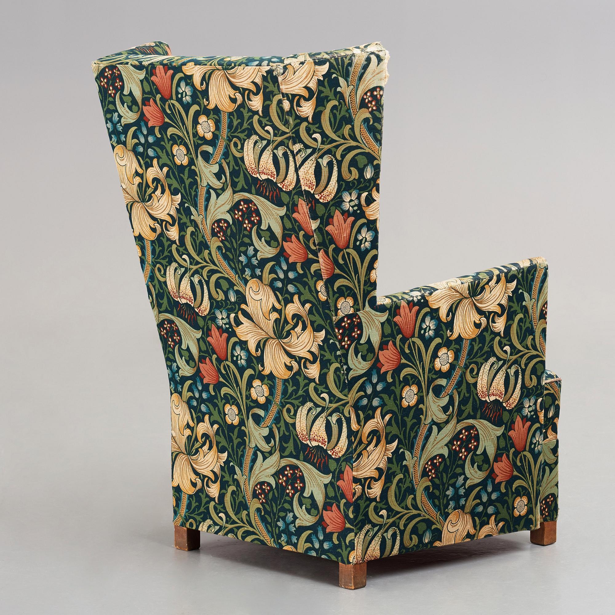 Uno Åhrén / Björn Trägårdh, tillskriven, fåtölj, Firma Svenskt Tenn, ca 1930.