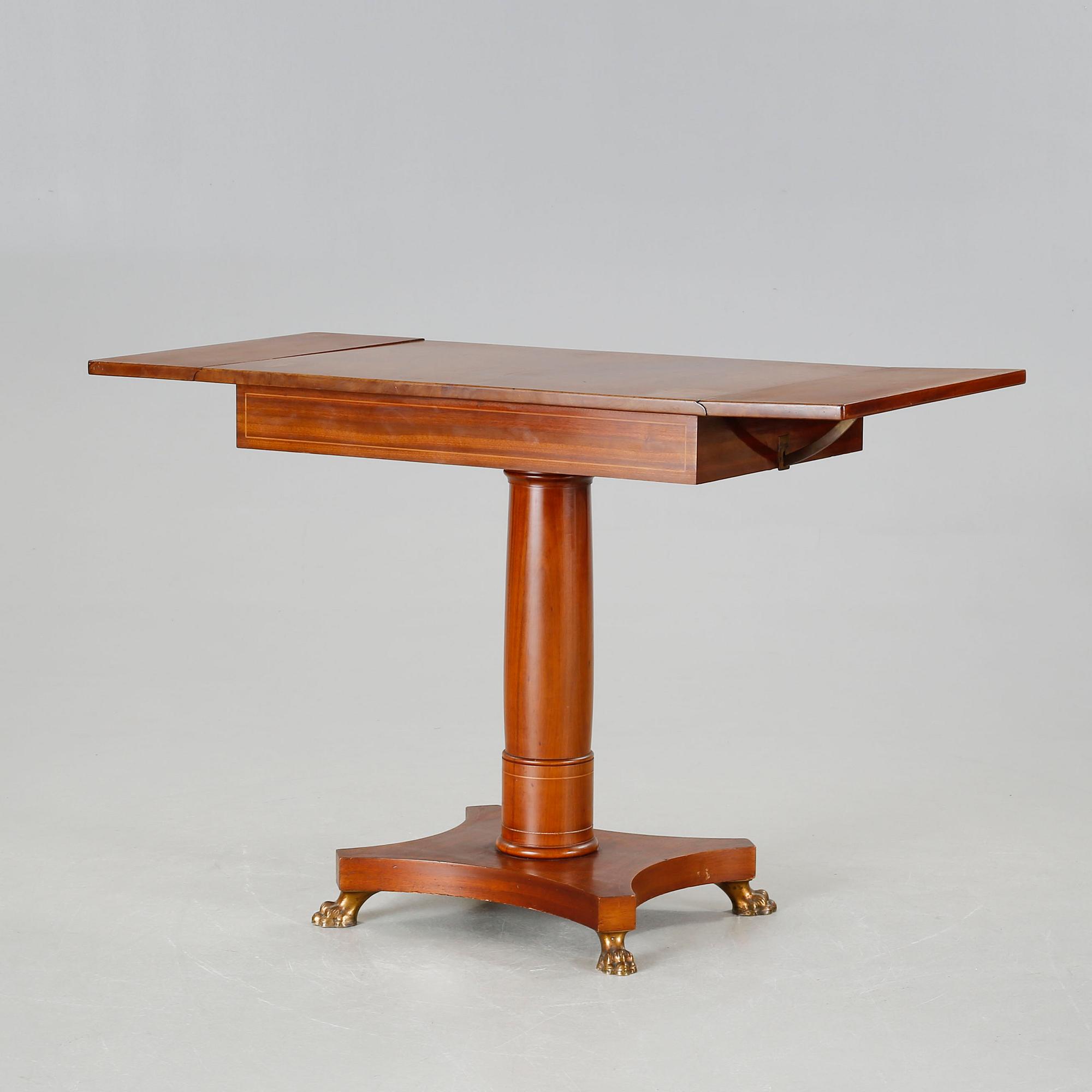A sofa, six chairs and one table in Swedish Karl-Johan style, made in the first half of the 20th century.
