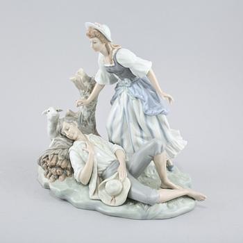 FIGURIN, porslin, Lladro, Spanien, 1900-talets andra hälft.