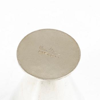 Wiwen Nilsson, Three small silver cups, mark of Wiwen Nilsson, Lund, Sweden 1937-39.