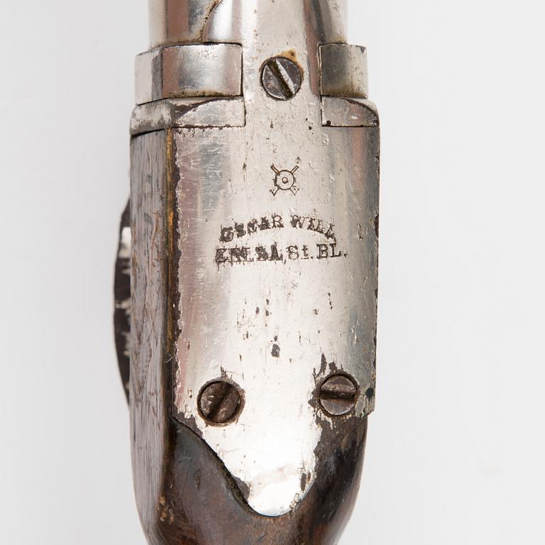 A German Oscar Will "Bugelspanner" air rifle, first half of 20th Century.