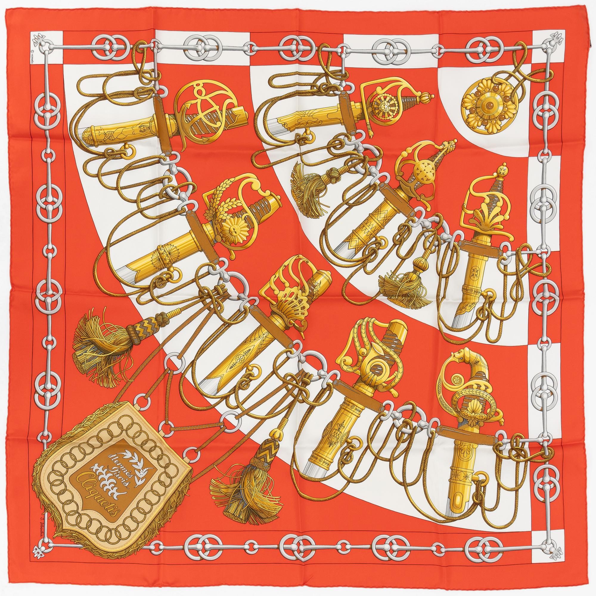 Hermès, scarf, "Cliquetis".