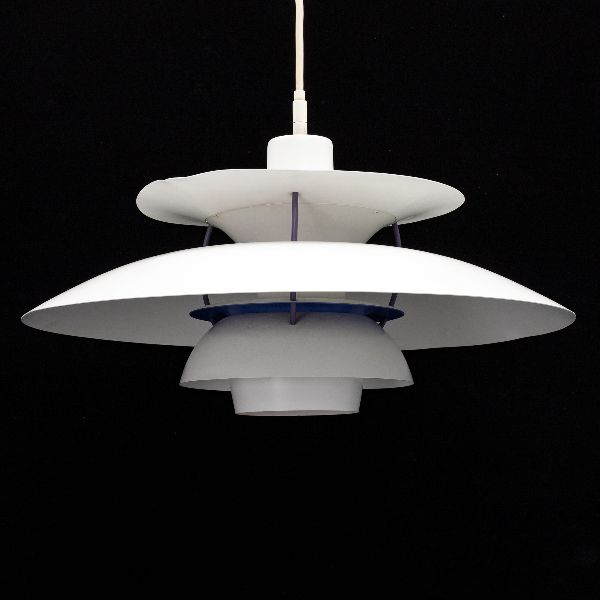 Poul Henningsen, a 'PH 5' ceiling light, Louis Poulsen, Denmark.