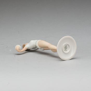 FIGURIN, porslin, art deco, Kurt Steiner, Schau bach kunst, Tyskland, 1900-talets första hälft/mitt.