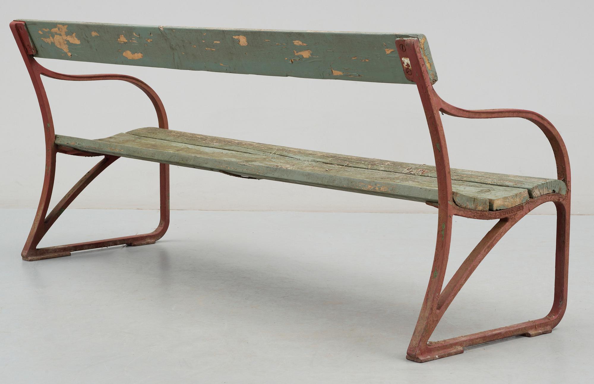 PARKSOFFA, gjutjärn, Näfveqvarn. 1900-tal.