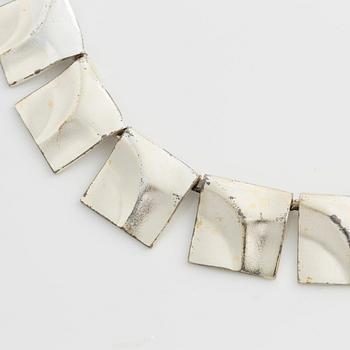 Björn Weckström, collier, "Galaktiska toppar" silver Lapponia 1983.