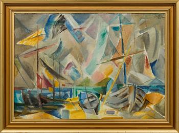 JULES SCHYL, olja på duk signerad.