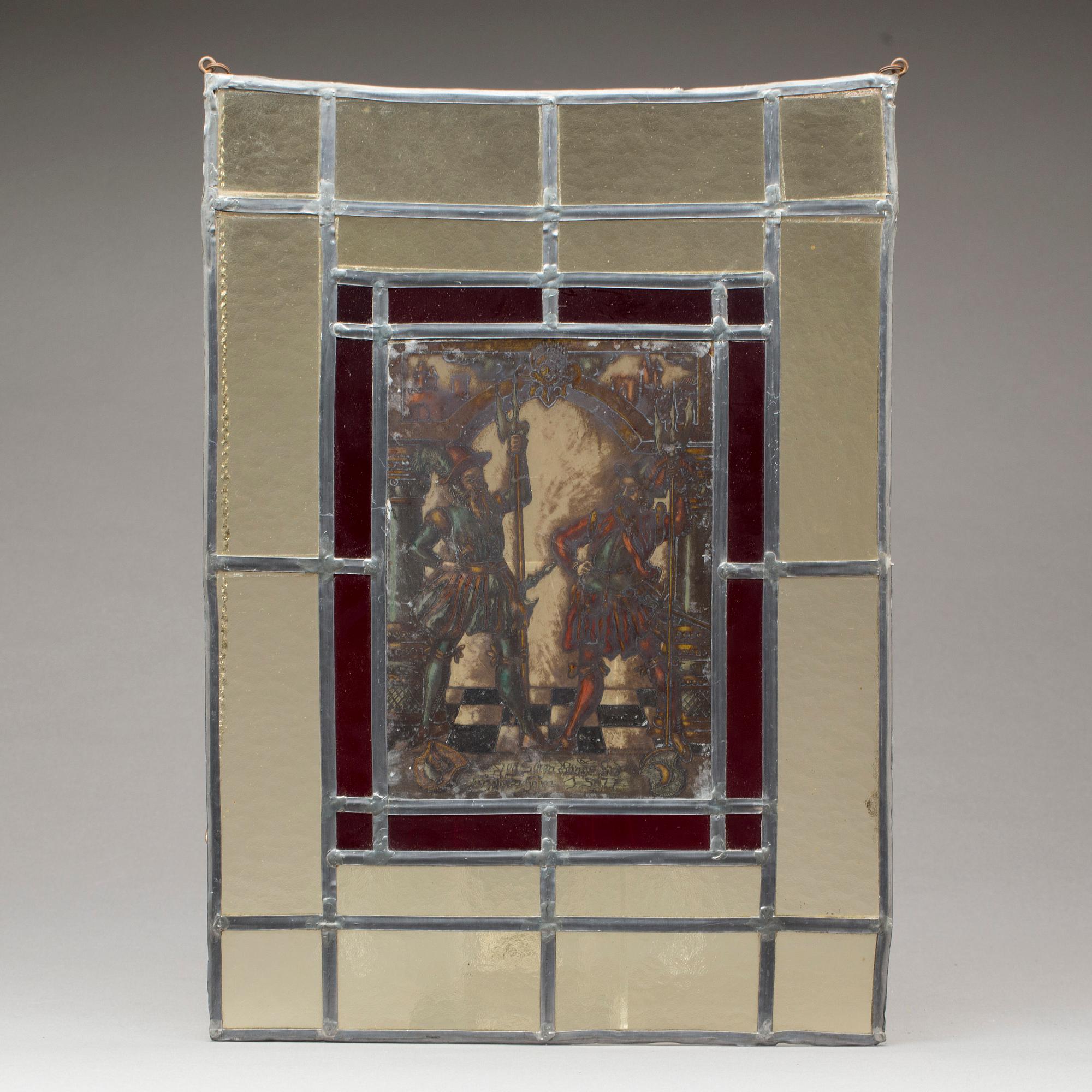 GLASMÅLNING, troligen Danmark, 1900-talets första hälft.