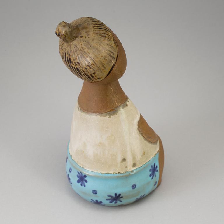 LISA LARSON, figurin, stengods, "Lotta", ur serien "Larsons ungar", Gustavsberg. Formgiven 1961.