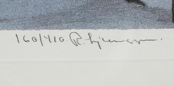 REINHOLD LJUNGGREN, färglitografi, signerad och numrerad 160/410.