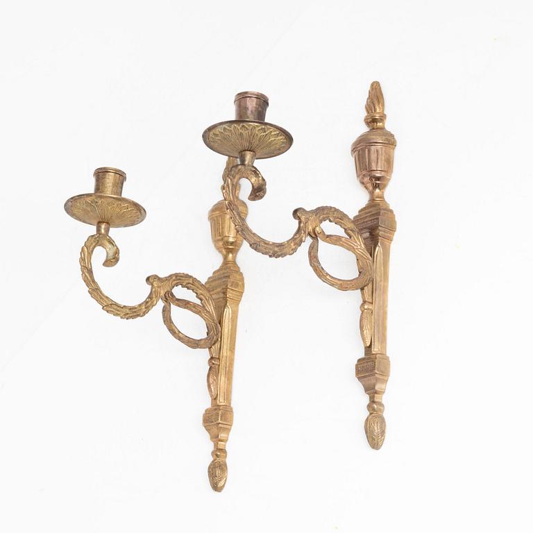 A pair of gustavian style wall lights, Törne by Ikea, 1990.