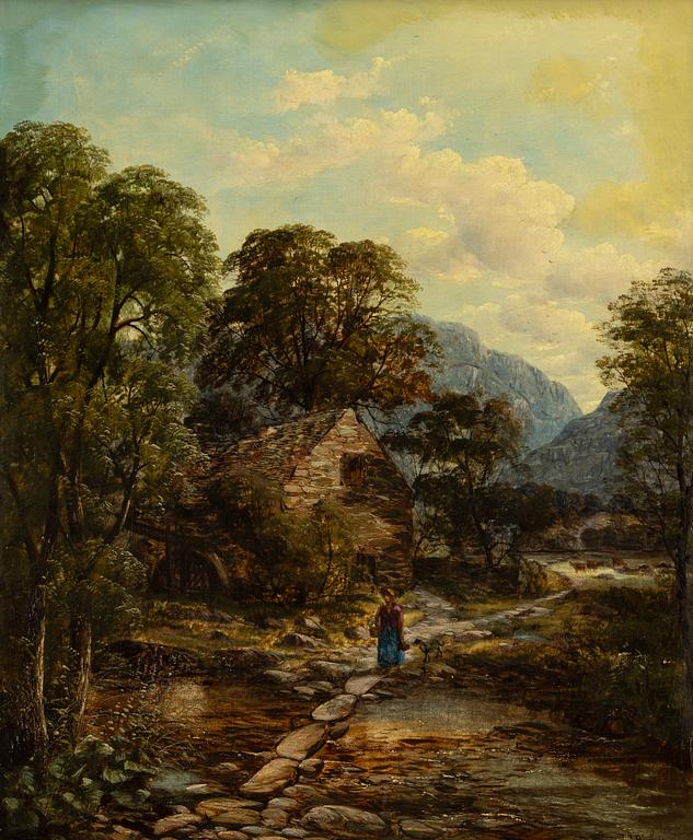 John Joseph Hughes, Landscape with a Stream.
