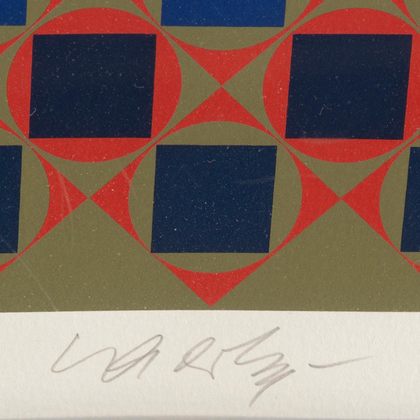 VICTOR VASARELY, färgserigrafier, 6 st, "Louisiana-mappen", signerade Vasarely och numrerade 202/275 med blyerts.