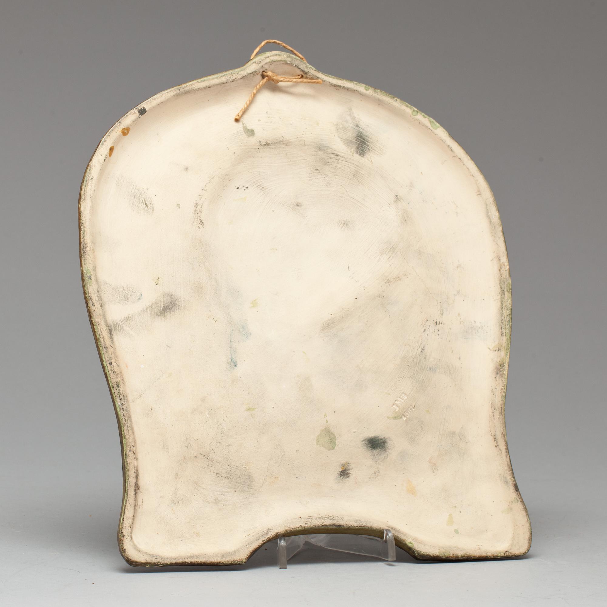 VÄGGRELIEF, terrakotta, Johann Maresch, 1900-talets första hälft.