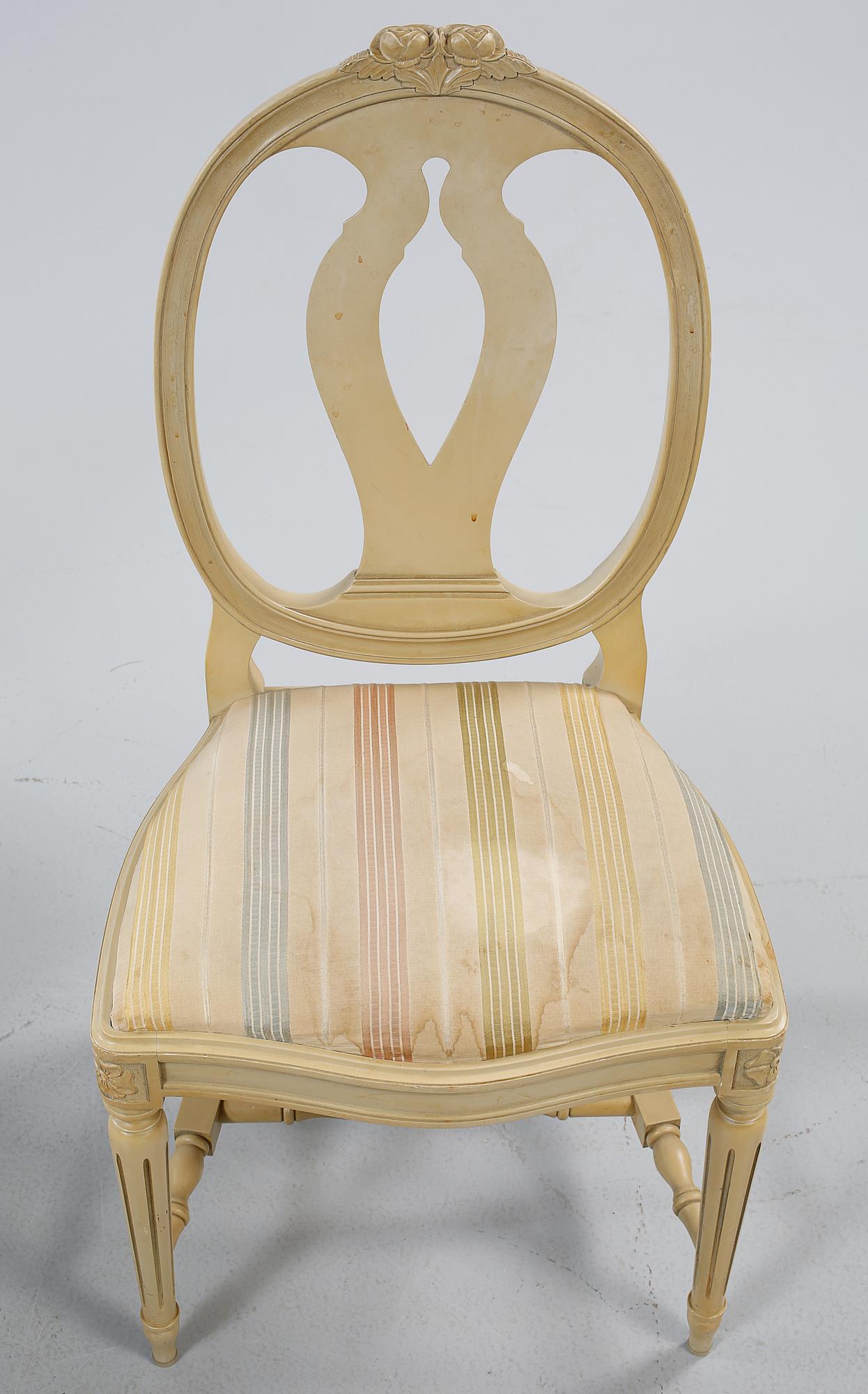 MATGRUPP, 5 delar, gustaviansk stil, 1900-talets andra hälft.