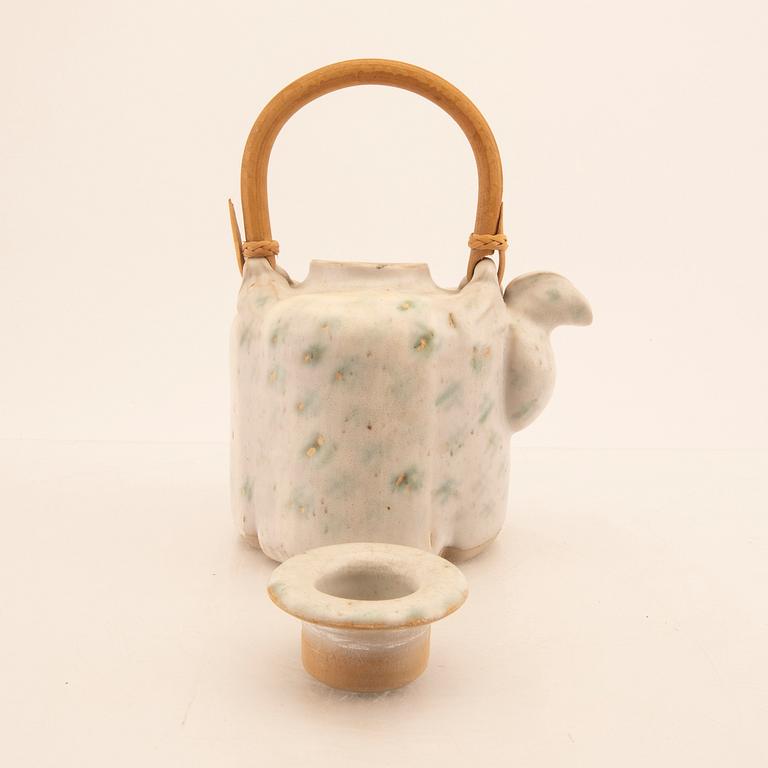 Gösta Grähs, a signed stoneware tea pot own workshop.