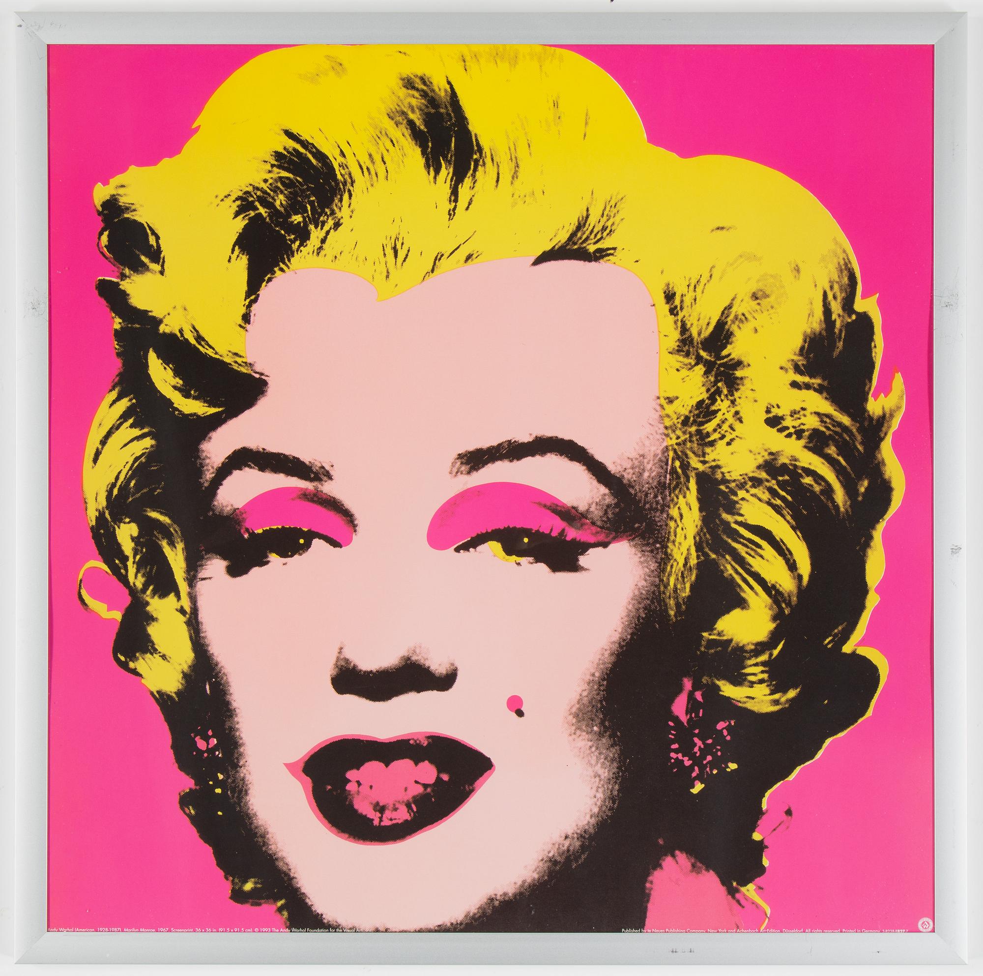 ANDY WARHOL, after. An offset poster published by teNeues, 1993.