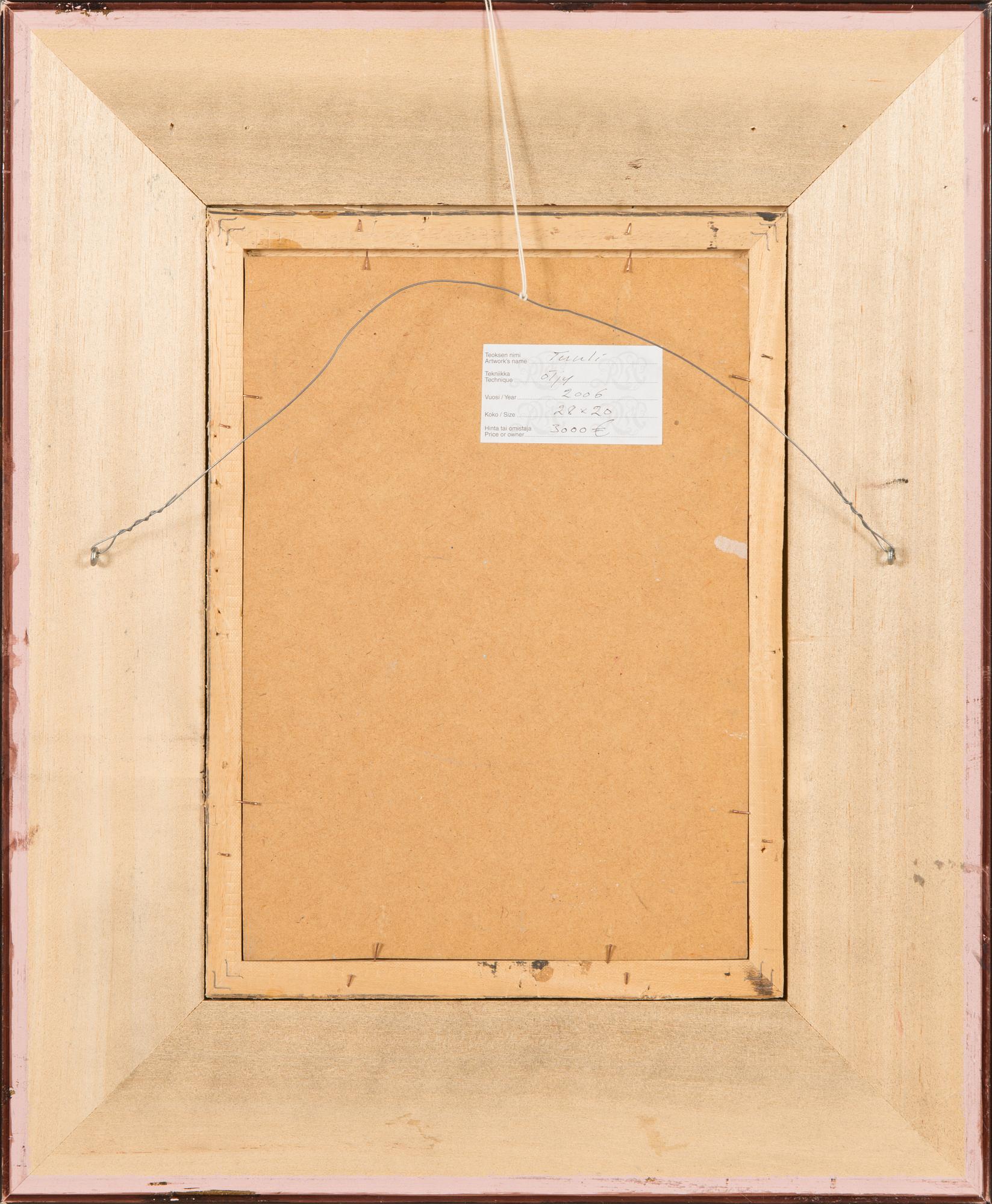 Reijo Meller, öljy levylle, signeerattu ja päivätty 2006.