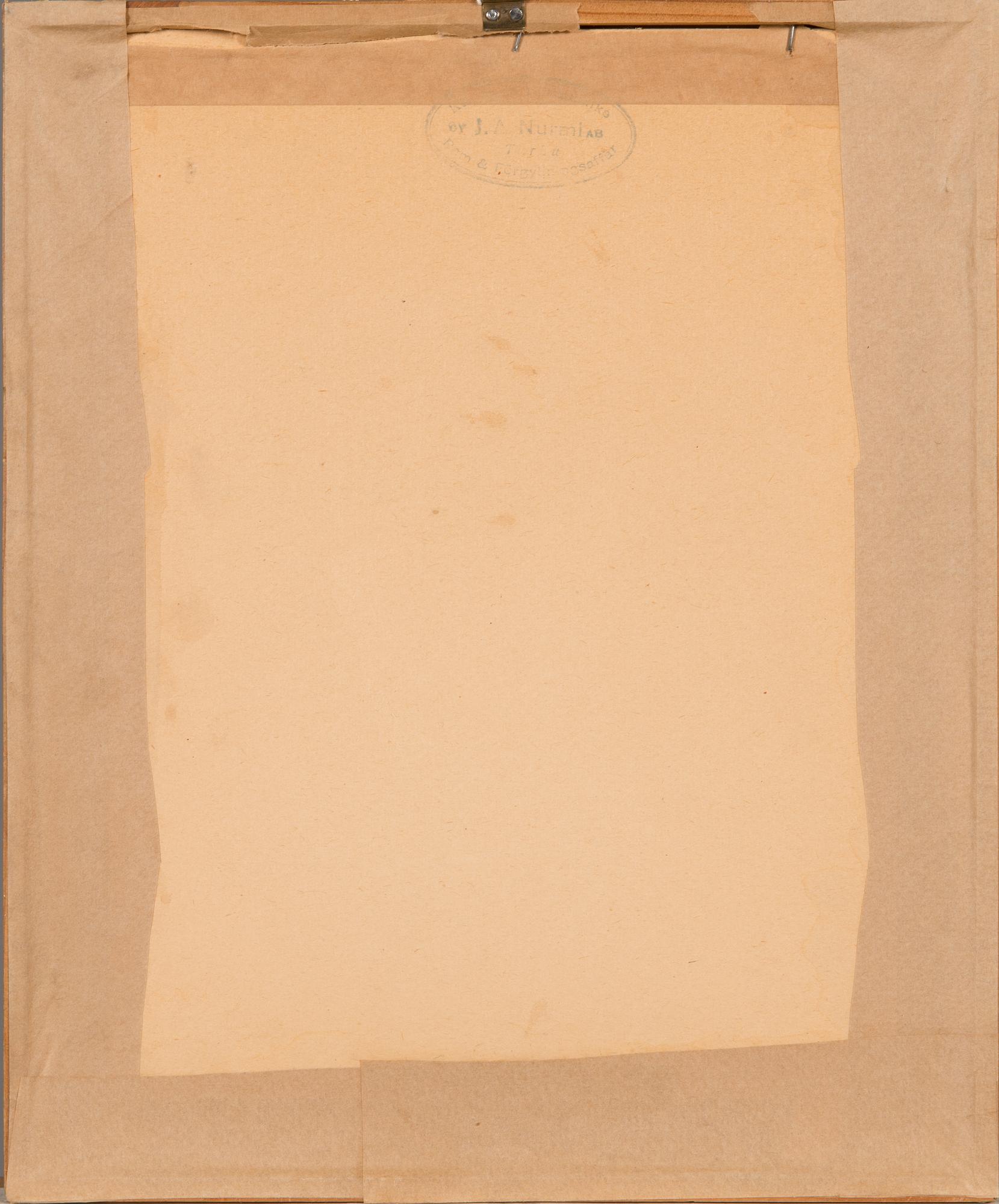 Frans Nyberg, etsning, plåtsignerad.