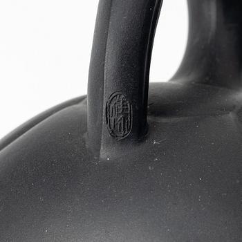 Zhou Guizhen, A 'ruyi' blue yixing teapot, 1980s.