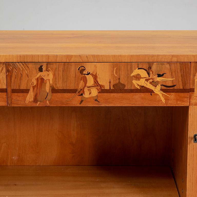 A 1930s sideboard, possibly by Mjölby Intarsia, Sweden.