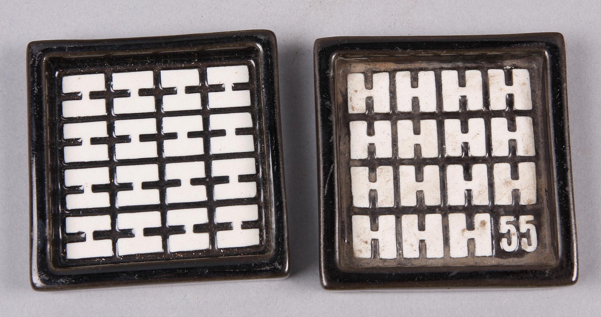 PARTI STENGODS, 9 delar, bl a Stig Lindberg, "Domino".