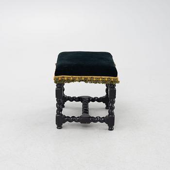 A Swedish baroque stool, circa 1700.