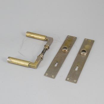 WALTER GROPIUS, a set of door handles for S.A. Loevy, Berlin, Germany 1920-30's.