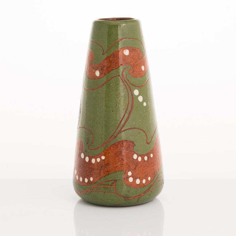 ALFRED WILLIAM FINCH, A ceramic vase, signed A.W.F. Iris, Finland. Around the turn of the 20th Century.