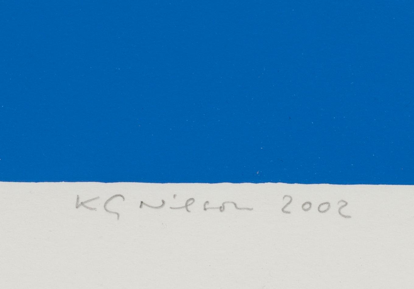 KG NILSON, färgserigrafi, signerad 2002 och numrerad HC.