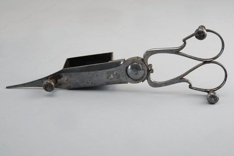 A CANDLE SNUFFER, Inscripted in Cyrillic, M. Malygin, Tula.