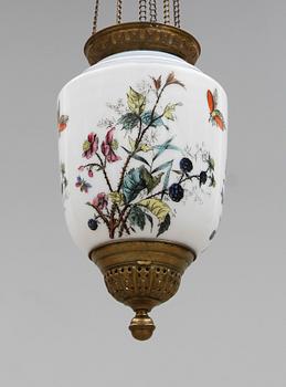 MÅNSKENSAMPEL, sekelskiftet 1900. Höjd 35 cm.
