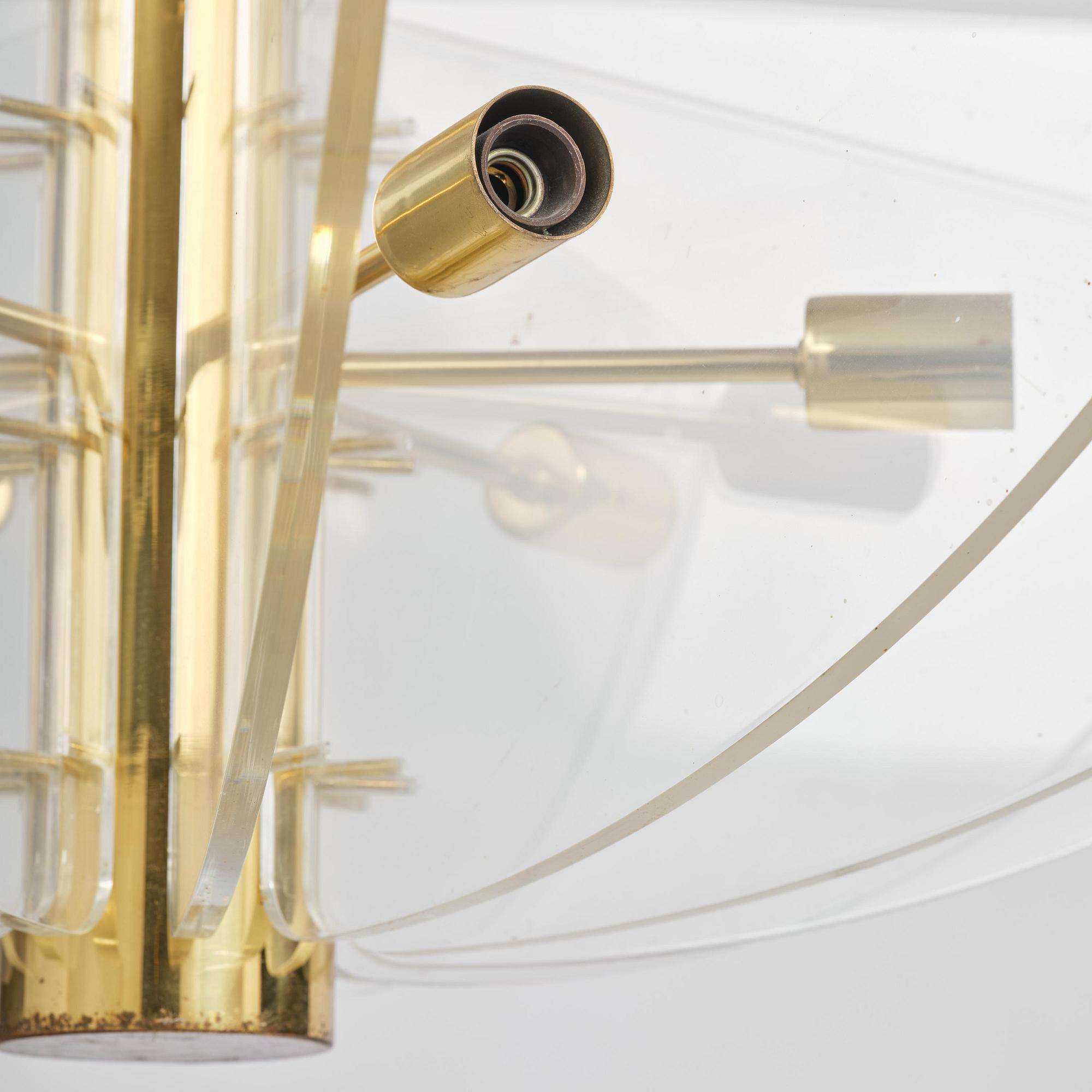 Hans-Agne Jakobsson, a rare ceiling lamp model "C 2438", Hans-Agne Jakobsson AB, Markaryd, 1970s.