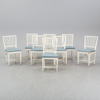 A set of eight 19th century chairs.