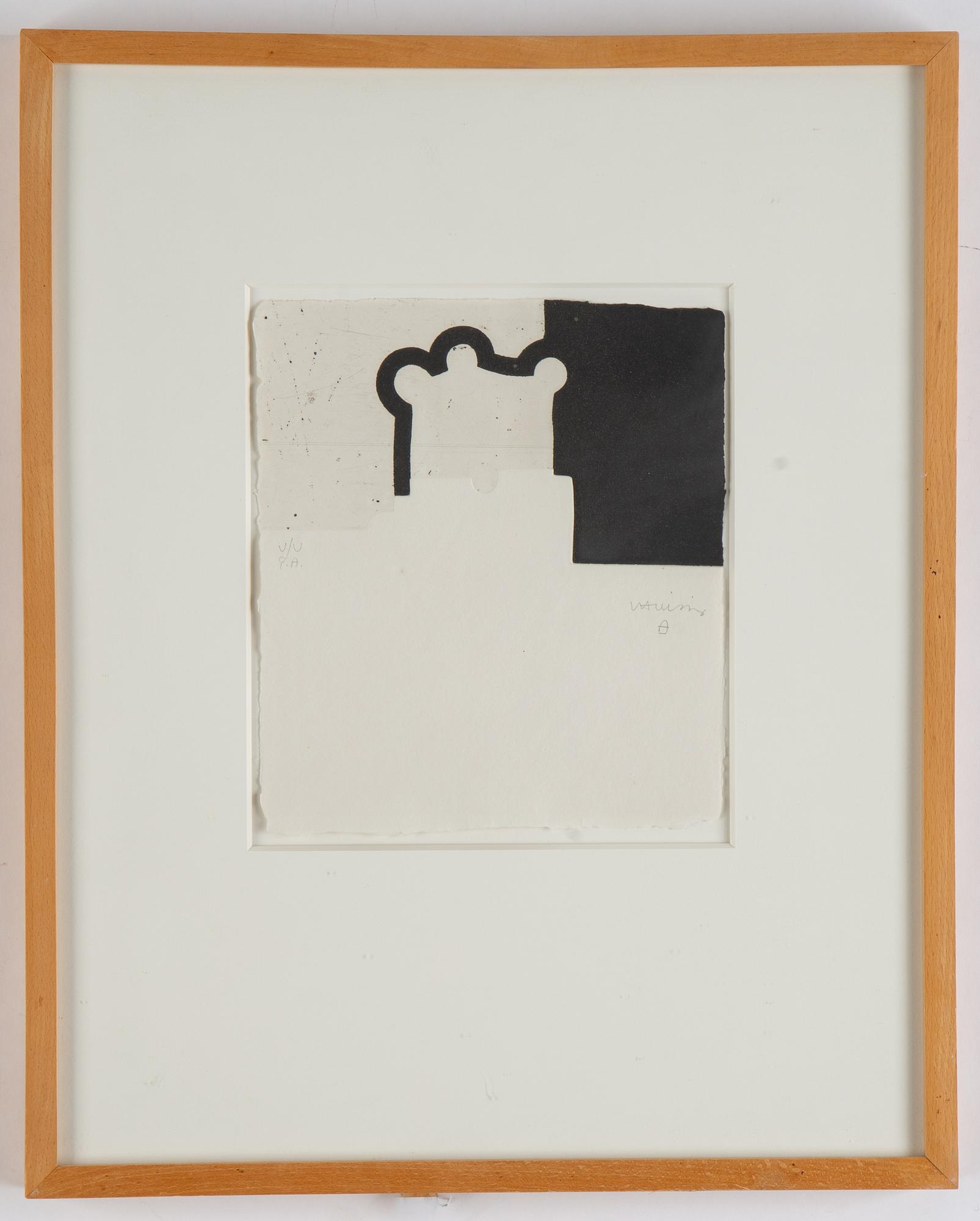 Eduardo Chillida, etching and aquatint, signed V/V PA.