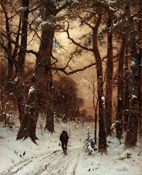 252. Ludwig Munthe, On the path.