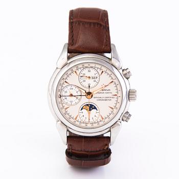 ETERNA Eterna-Matic, Chronometer Chronograph, rannekello 45 mm.